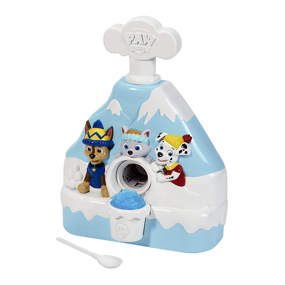 Paw Patrol Sno-Cone Maker Quick Start Manual