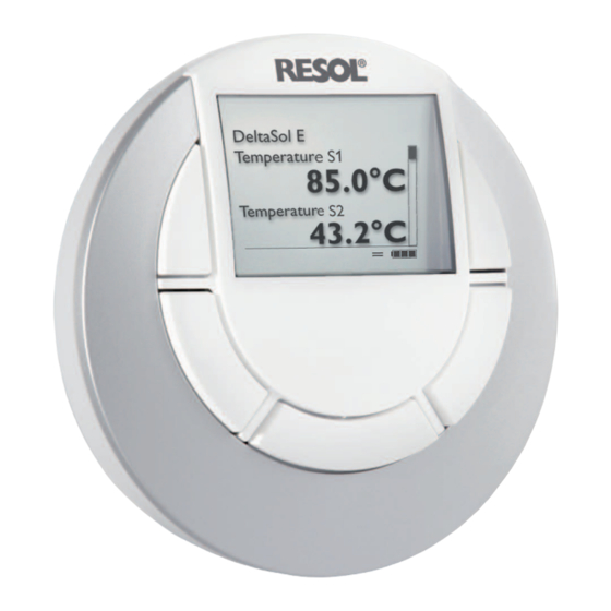 Resol DFA comfort Operation Manual