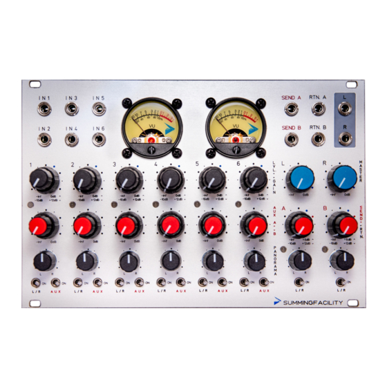 Audio Gear Obsession SUMMINGFACILITY Manuals