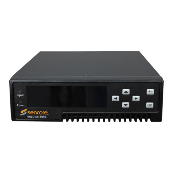 Sencore Impulse 300E User Manual