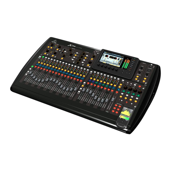 Behringer X32 Quick Start Manual