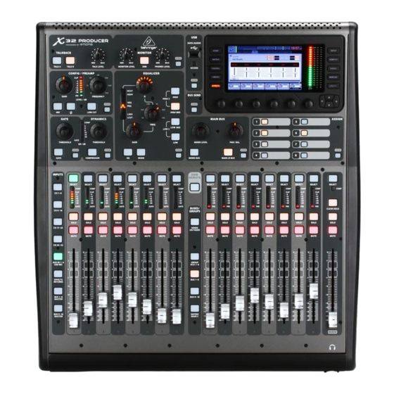 Behringer X32 Quick Start Manual