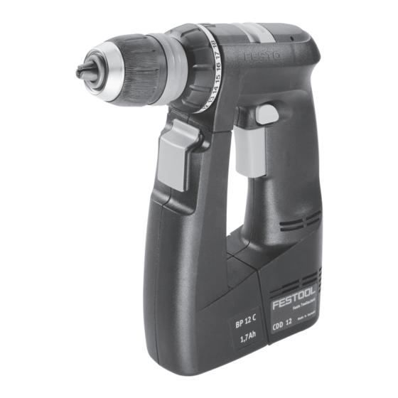 Festool CDD 9.6 FX Instruction Manual