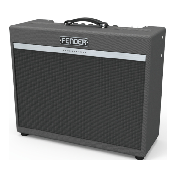 Fender BASSBREAKER 18/30 Owner's Manual