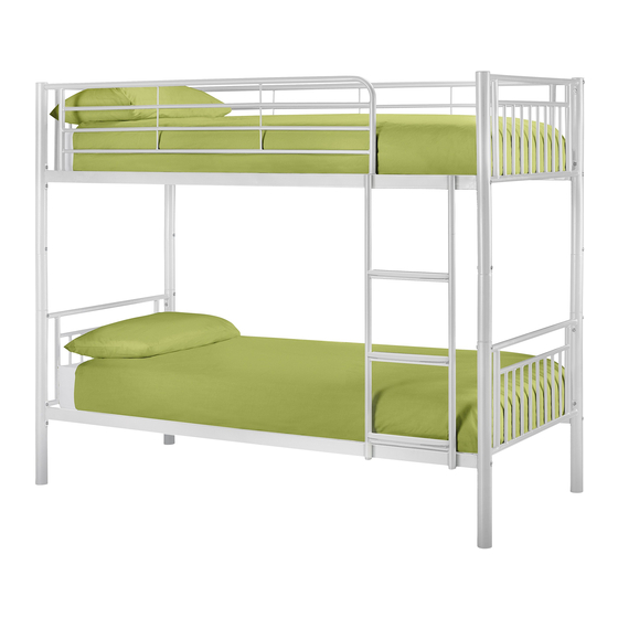 Julian Bowen Limited Atlas Bunk Bed - Gloss White Assembly Instructions Manual