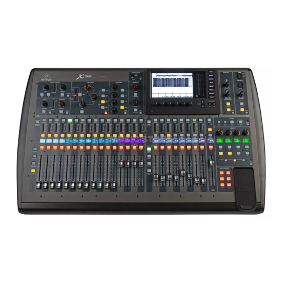 Behringer X32 Quick Start Manual