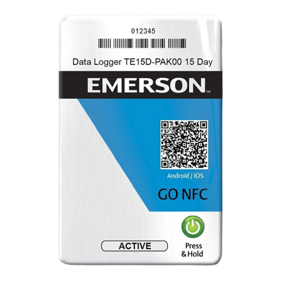 Emerson GO NFC Logger Manuals
