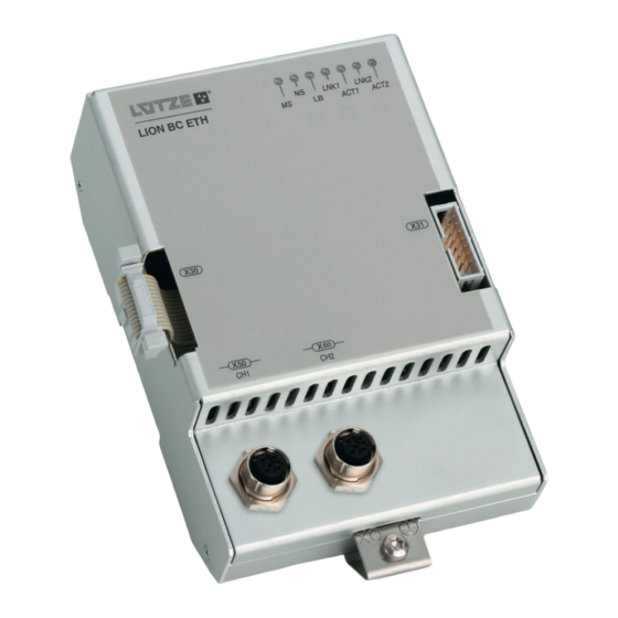 Lütze LION-BC-ETH-LUE Operating Instructions Manual