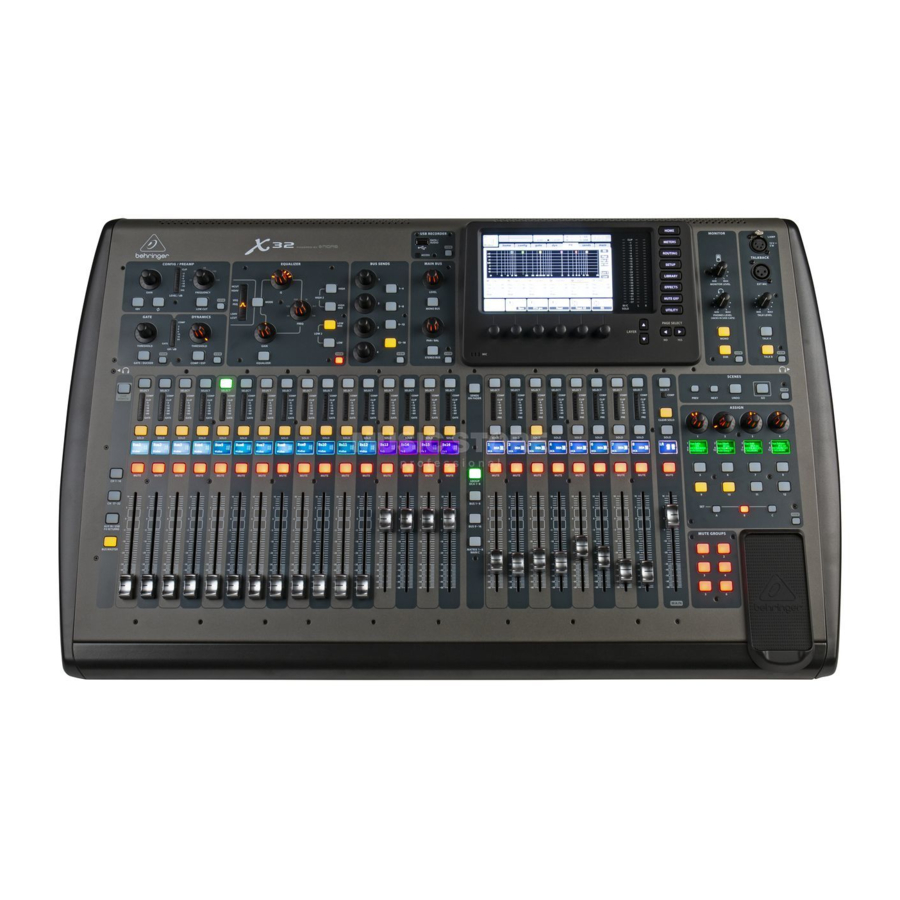 Behringer X32 - 40-Input, 25-Bus Digital Mixer with 32 Programmable Manual