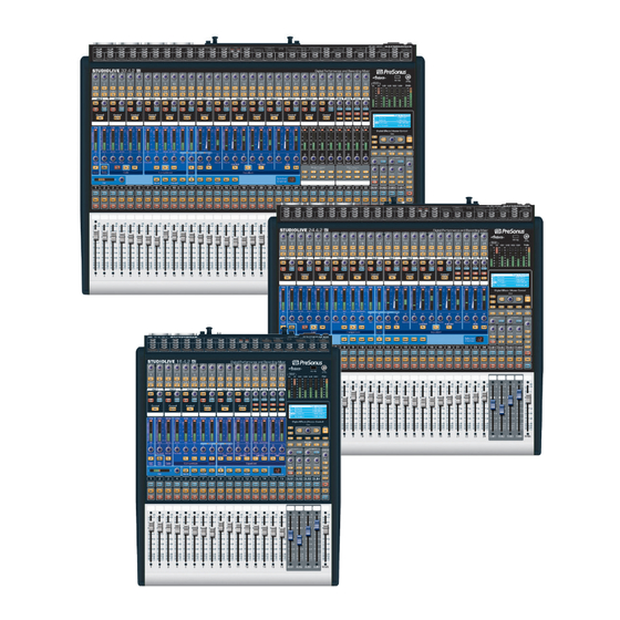 PRESONUS StudioLive AI-Series Owner's Manual