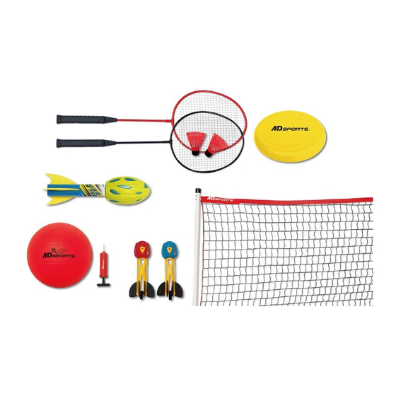 MD SPORTS 5 in 1 BACKYARD GAME COMBO SET Manuals