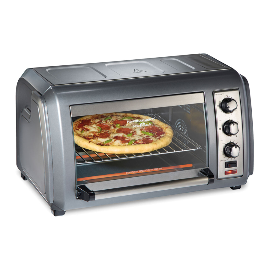 Hamilton Beach Easy Reach 31434 - 6-Slice Toaster Oven Manual