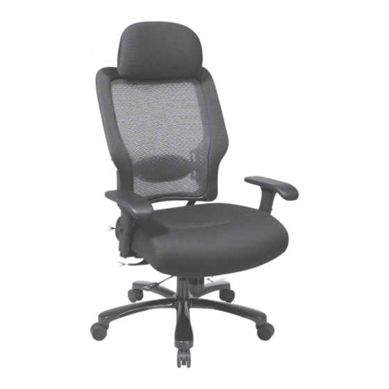 Office Star Products Space Seating 63-37A773HM Operating	 Instruction
