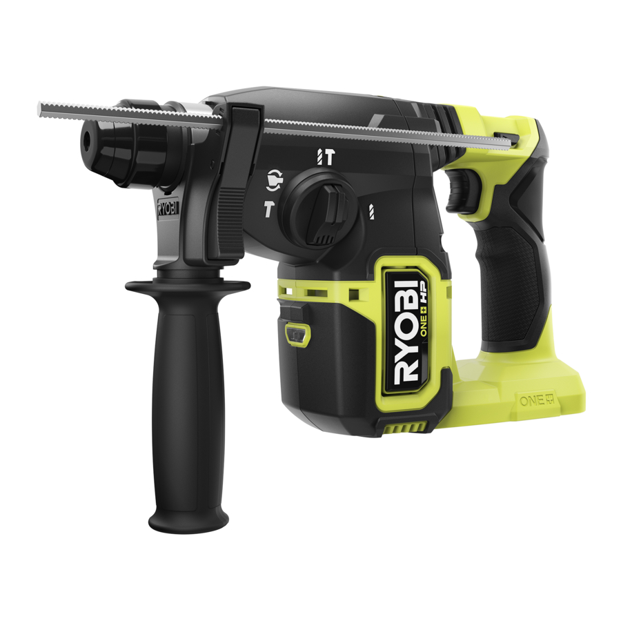 Ryobi P223K1 - 18V ONE+ HP 1" SDS ROTARY HAMMER Manual