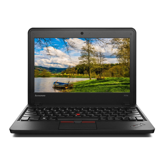 Lenovo ThinkPad X131e Podręcznik Użytkownika