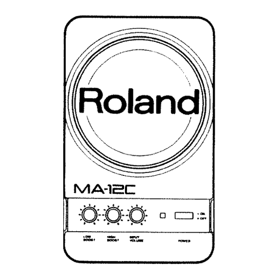 Roland MA-12C Instructions Manual