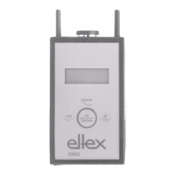 ELTEX EM03 Operating Instructions Manual