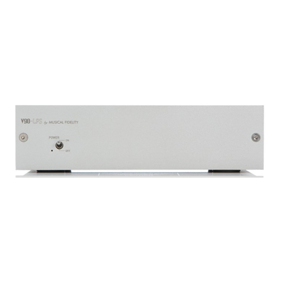 Musical Fidelity V90-LPS Instructions
