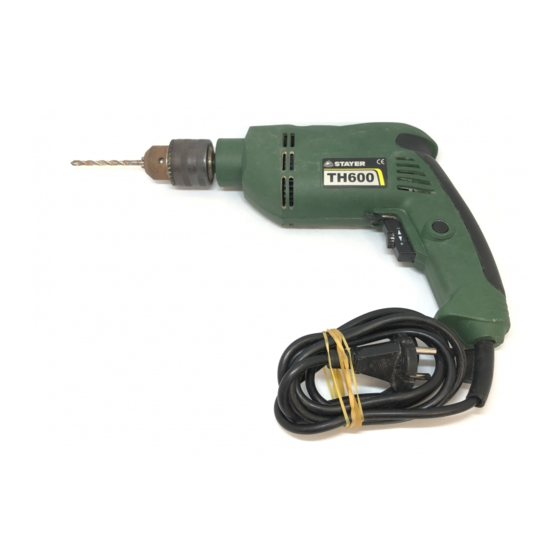 stayer TH600 Operating Instructions Manual