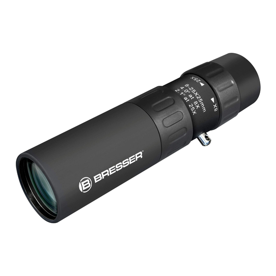 Bresser Zoomar Mono 8-25x25 Instruction Manual