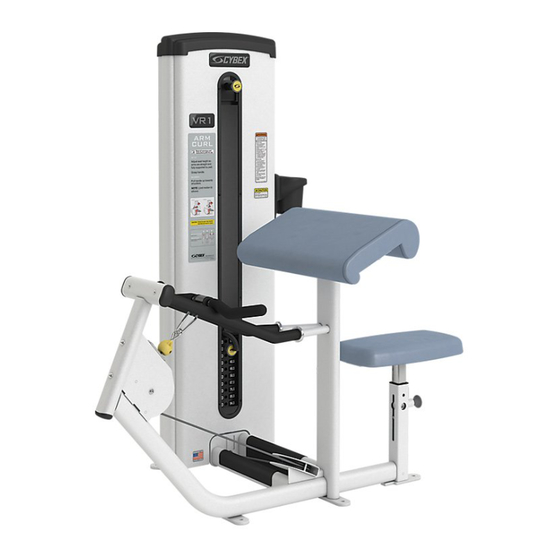 CYBEX VR1 Arm Curl Owner's Manual