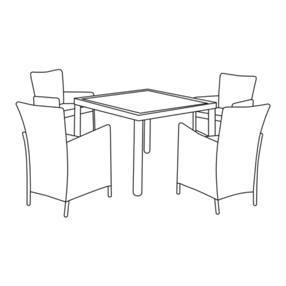 FURNITUREBOX BARBADOS DINING SET Assembly Manual
