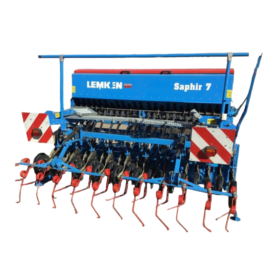 LEMKEN Saphir 7 DS Operating Instructions Manual