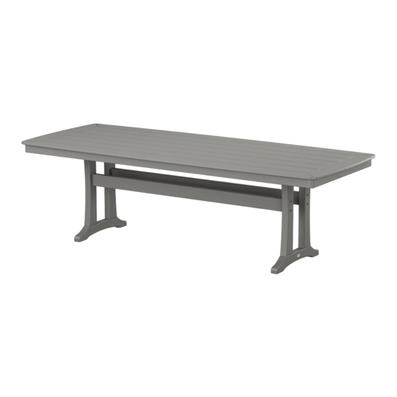Polywood Plank Tables-PL84 Assembly Instructions Manual