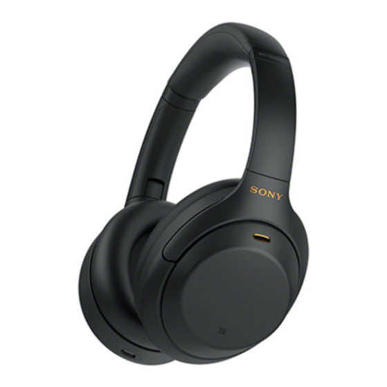Sony WH1000XM4/B Manuals