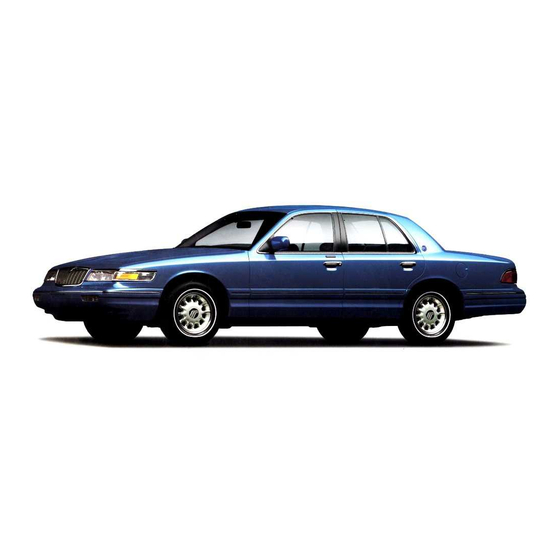 Ford Grand Marquis Owner's Manual
