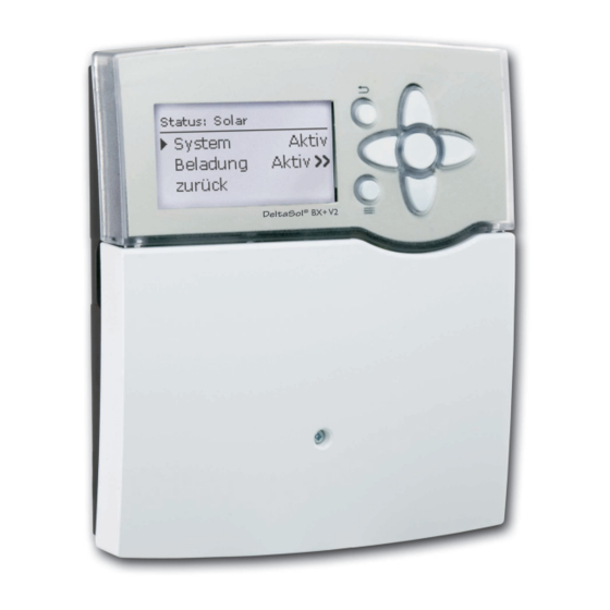 Resol DeltaSol BX+ V2 Commissioning Manual