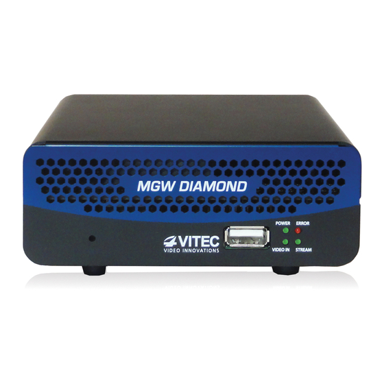 Vitec Multimedia MGW Diamond User Manual