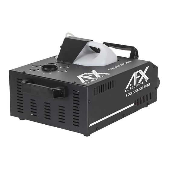 afx light FOG COLOR MINI Instruction Manual