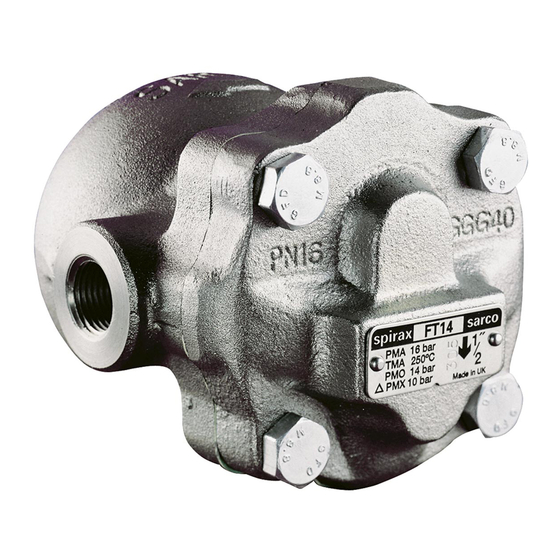 Spirax Sarco FT14 Installation And Maintenance Instructions Manual