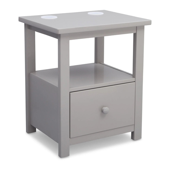 Delta Childrens Products Delta Nighstand Assembly Instructions Manual