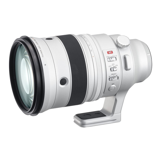 FujiFilm Fujinon XF200mmF2 R LM OIS WR Owner's Manual