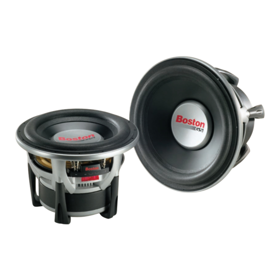 Boston Acoustics G512 Features