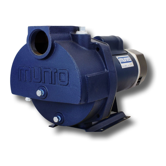 User Manuals: Munro LP Series Centrifugal Pump