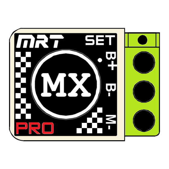 MODEL RACING TECHNOLOGY MX PRO Instructions