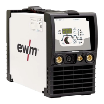 EWM Picotig 200 MV puls TG Operating Instructions Manual
