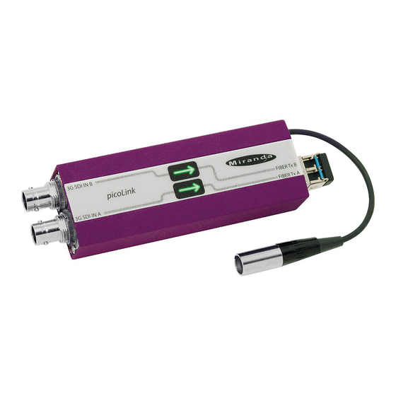 Miranda picoLink FIO-991p Manual To Installation And Operation