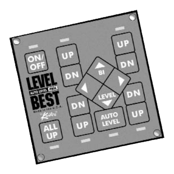 Kwikee Level Best Service Manual