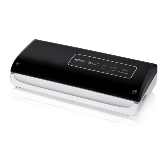 User Manuals: HOFFEN SU-801 Vacuum Sealer
