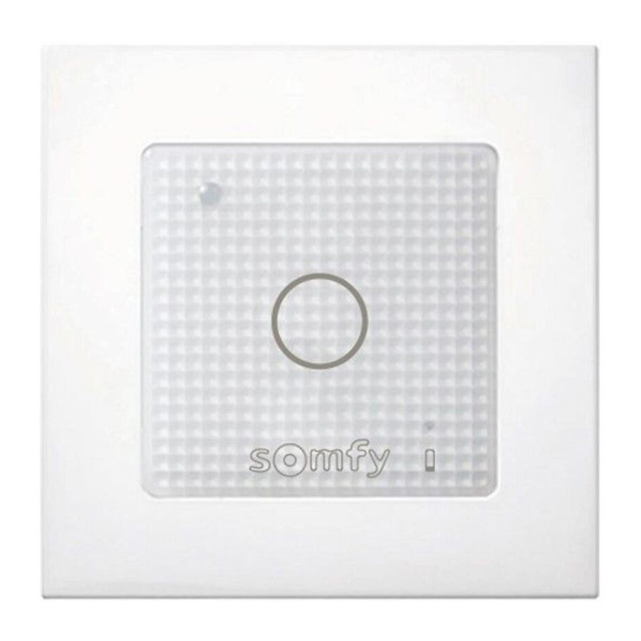 SOMFY SMOOVE LIGHTING io 1822651A Manual