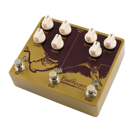 EarthQuaker Devices Hoof Reaper Double Fuzz with Octave Up Manual