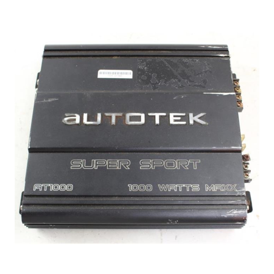 Autotek AT950 Manual