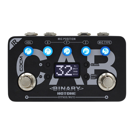 Hotone Binary IR Owner's Manual