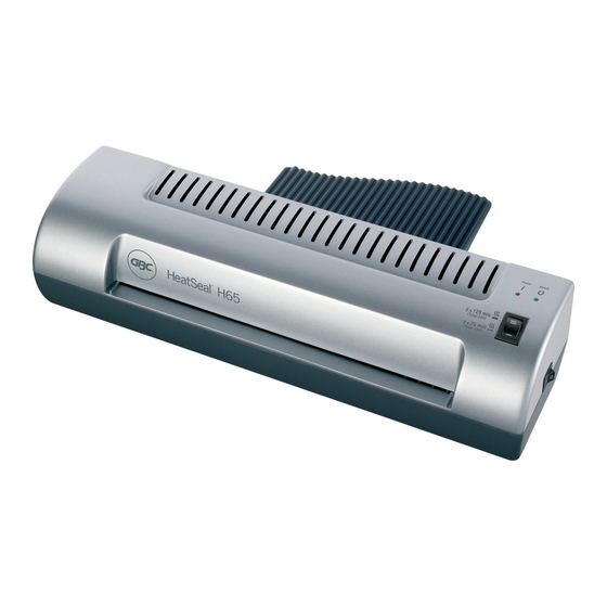 GBC HeatSeal H65 Instruction Manual