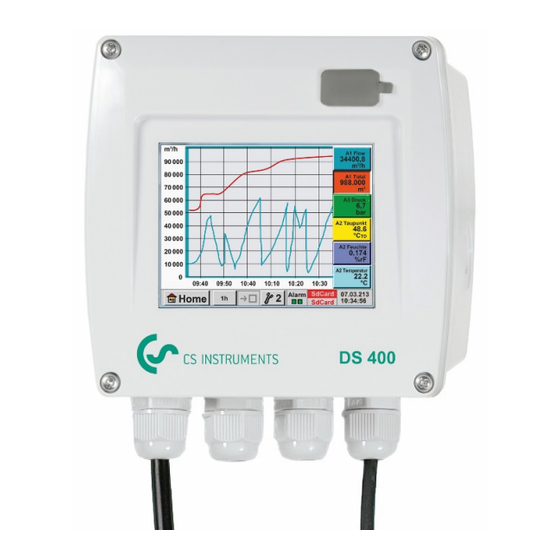 CS Instruments DS400 Installation And Operating Instructions Manual