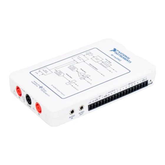 NATIONAL INSTRUMENTS MYDAQ 195509D01L USER MANUAL AND SPECIFICATIONS